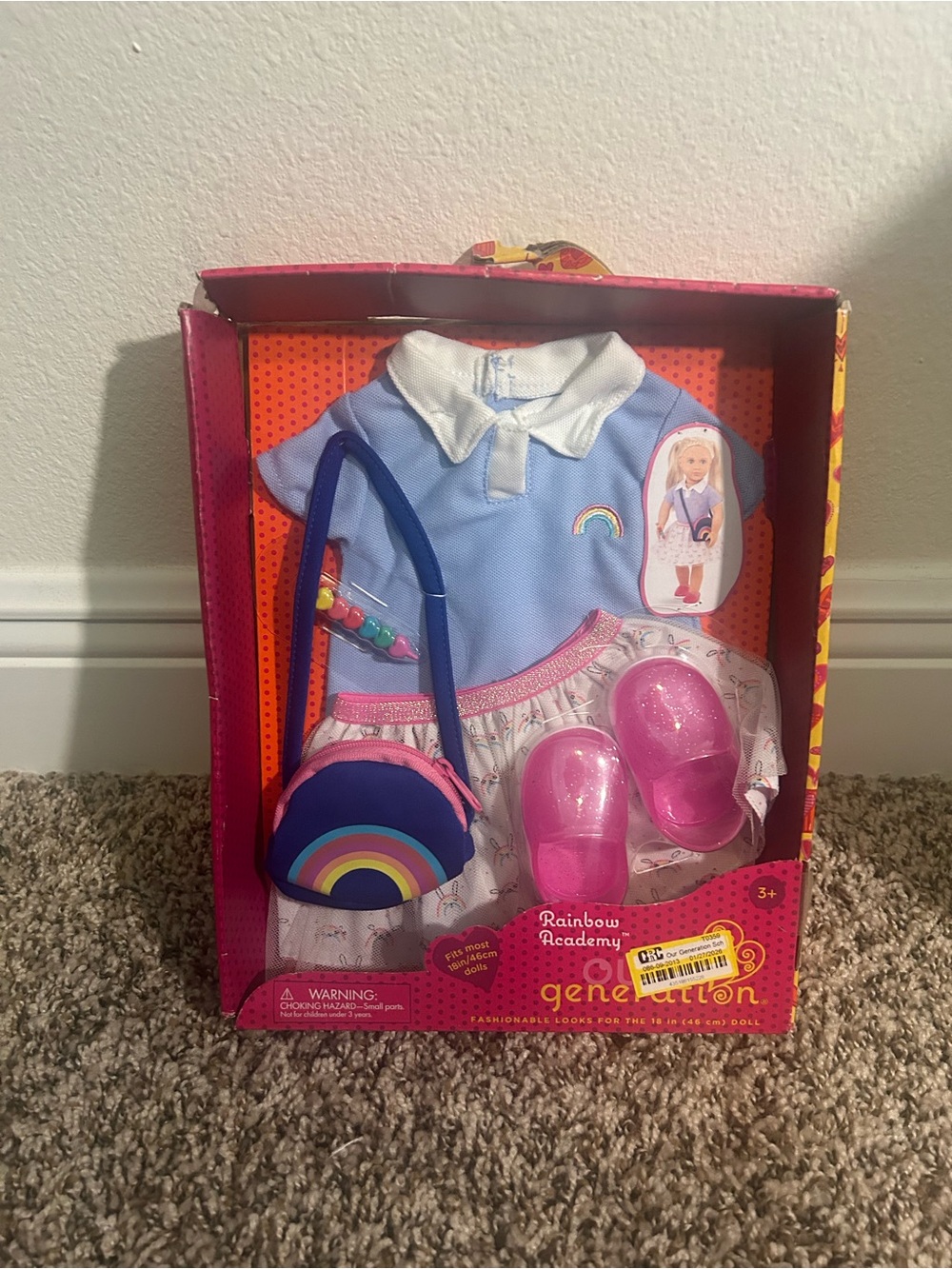 Our Generation Girl Rainbow Academy Doll Outfit